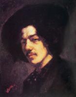 Whistler, James Abbottb McNeill - Portrait of Whistler with Hat